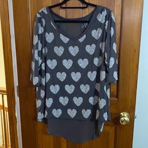 Grey Torrid heart top